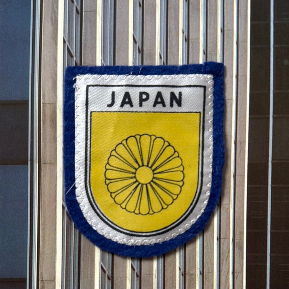 Vintage Yellow and Blue Japan Emblem Patch